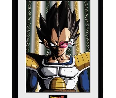 Impressão Emoldurada Dragon Ball - Vegeta For Cheap