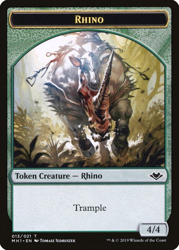 Bird (003)    Rhino (013) Double-Sided Token [Modern Horizons Tokens] Online