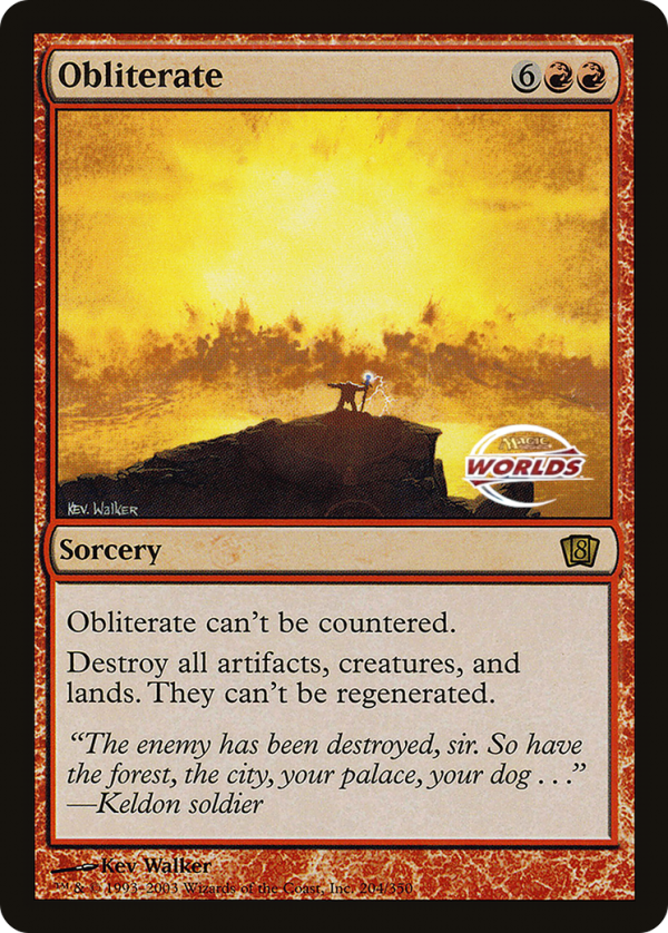 Obliterate (World Championship 2003) [Oversize Cards] Online