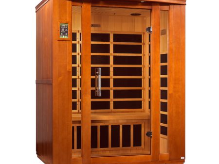 Dynamic Bellagio 3-Person Low EMF FAR Infrared Sauna (Canadian Hemlock) For Discount