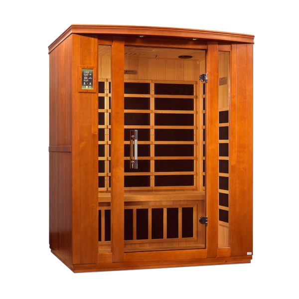 Dynamic Bellagio 3-Person Low EMF FAR Infrared Sauna (Canadian Hemlock) For Discount