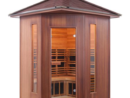 Enlighten Sauna Diamond 4 Corner Infrared Traditional Sauna Online