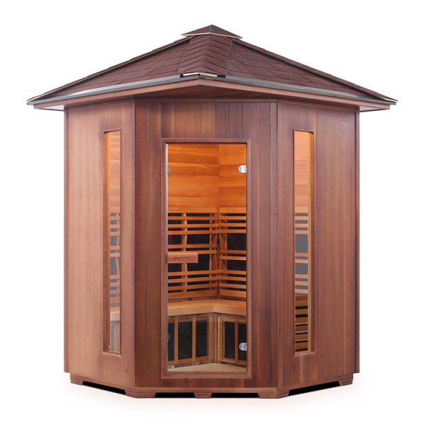 Enlighten Sauna Diamond 4 Corner Infrared Traditional Sauna Online