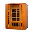 Dynamic Bellagio 3-Person Low EMF FAR Infrared Sauna (Canadian Hemlock) For Discount