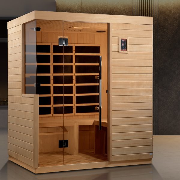 Dynamic Bilbao 3-Person Ultra Low EMF FAR Infrared Sauna (Canadian Hemlock) Discount