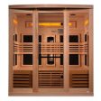 Golden Designs 6-Person Full Spectrum PureTech™ Near Zero EMF FAR Infrared Sauna with Himalayan Salt Bar (Canadian Hemlock) Online Hot Sale