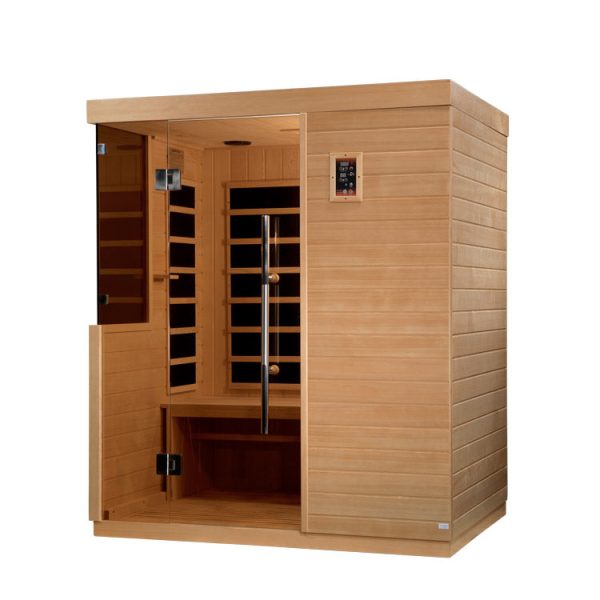 Dynamic Bilbao 3-Person Ultra Low EMF FAR Infrared Sauna (Canadian Hemlock) Discount