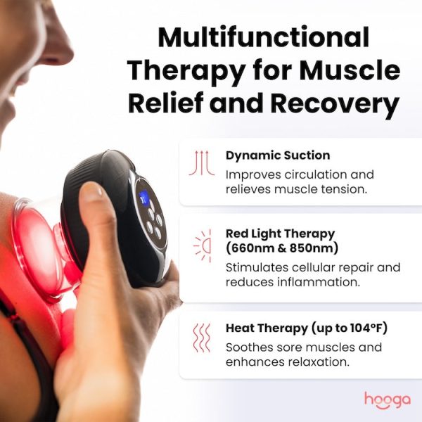 Hooga Red Light Therapy Smart Cupping Massager Online now