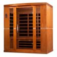 Dynamic Bergamo 4-Person Low EMF FAR Infrared Sauna (Canadian Hemlock) Online Hot Sale