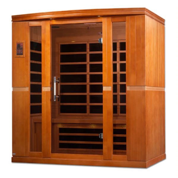 Dynamic Bergamo 4-Person Low EMF FAR Infrared Sauna (Canadian Hemlock) Online Hot Sale