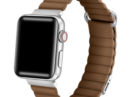 Dakota Leather Band for Apple Watch Brown - FINAL SALE Sale