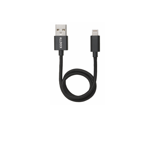 Apple MFi Lightning 35cm Cable Black Fashion