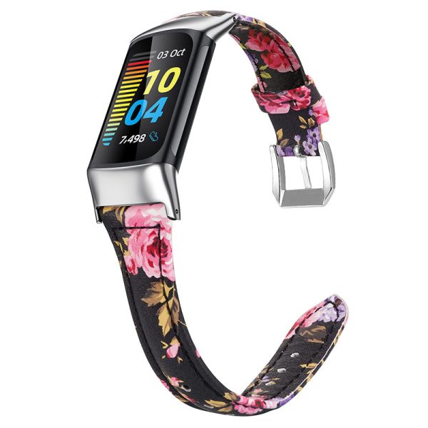 Wearlizer Fitbit Charge 5 Bands Slim Leather Band Online