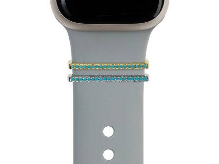 tiny turquoise ring - December birthstone • Apple Watch & Fitbit band accessory Discount