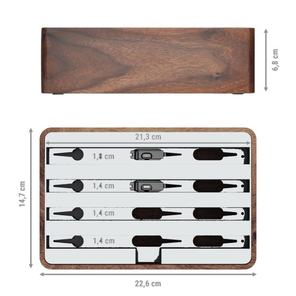 ALLDOCK Classic Walnut and Chrome Cheap