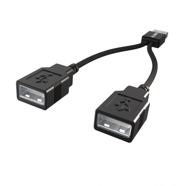 USB-A Cable Power Splitter Black  (MFi) Online