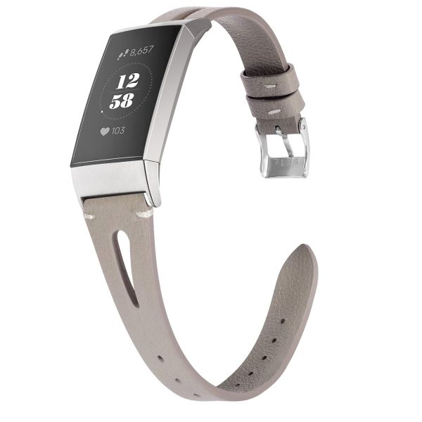 Wearlizer X Type Fitbit Charge 3   Fitbit Charge 4 Bands for Women Men, Genuine Leather Online now