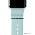 tiny sea blue crystal ring • Apple Watch & Fitbit band accessory Online now