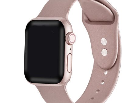 Metallic Silicone Band for Apple Watch Sale