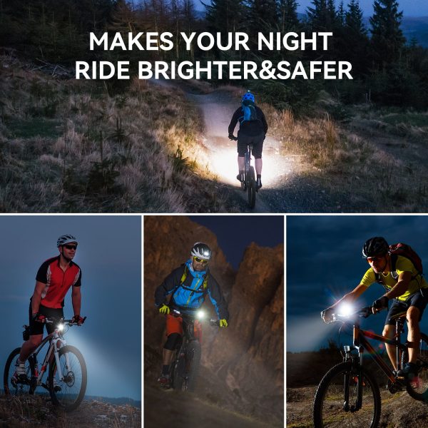 XOSS 1200 Lm Bike Light XL1200 Headlight Waterproof Type-C Rechargeable Front Lamp Bicycle Light Aluminum Ultralight Flashlight For Discount