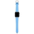 Calf Leather Band for Apple Watch Light Blue - FINAL SALE Sale