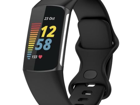 Silicone Sport Replacement Band for Fitbit Charge 5 Hot on Sale