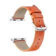 Calf Leather Band for Apple Watch Orange - FINAL SALE Online now