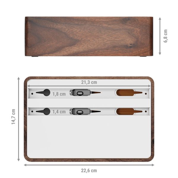 ALLDOCK Wireless Walnut & White Cheap