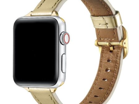 Carmen Skinny Metallic Leather Band for Apple Watch Online Hot Sale