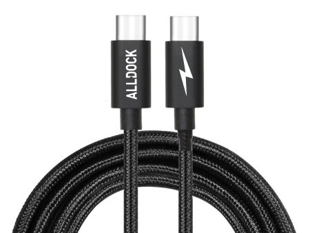 Extra Long USB-C to C-Type PD 160cm Cable Black (Apple Android) Discount