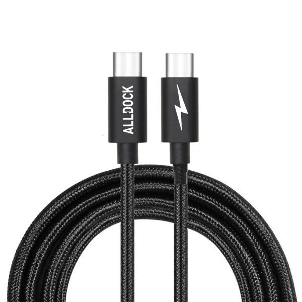 Extra Long USB-C to C-Type PD 160cm Cable Black (Apple Android) Discount