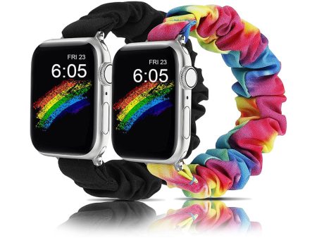 Wearlizer 2 Packs Scrunchies Apple Watch Band Stretchy Scrunchy Hot on Sale