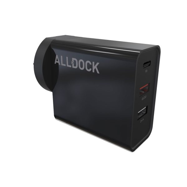 30W ALLDOCK TRIPLE USB-A C Wall Charger For Sale