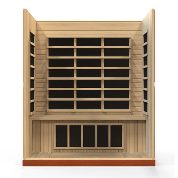 Dynamic Bergamo 4-Person Low EMF FAR Infrared Sauna (Canadian Hemlock) Online Hot Sale