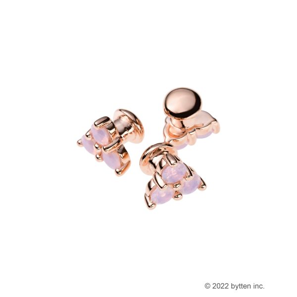 triple pink opal stud - October birthstone • Apple Watch sport band charm Online Sale