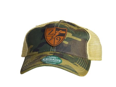 Z9 Shield Leather Legacy Dad Hat Cheap