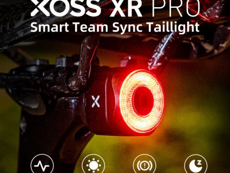 XOSS XR Pro Bike Taillight Bicycle,Team Sync,Rear Light Smart Tail Light Auto Start Stop Brake Sensing LED Charging Waterproof For Cheap