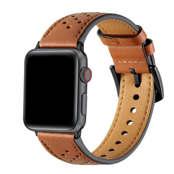 Derek Perforated Leather Band for Apple Watch Online Hot Sale