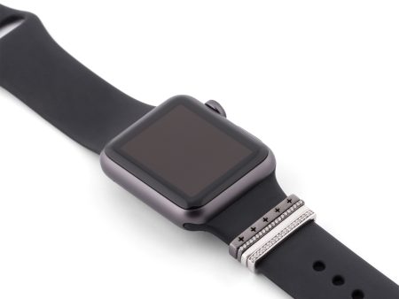 black rhodium glam stack™ • Apple Watch & Fitbit band accessory Supply