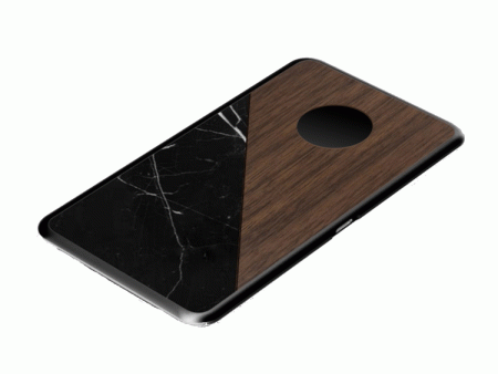 LuxeTech Dual Wireless Pad - Walnut   Black Marble (Obsolete) Fashion