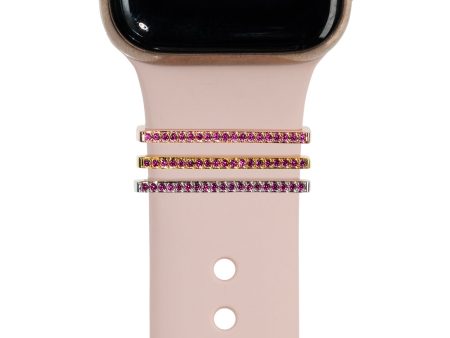 tiny ruby crystal ring - July birthstone • Apple Watch & Fitbit band accessory For Cheap