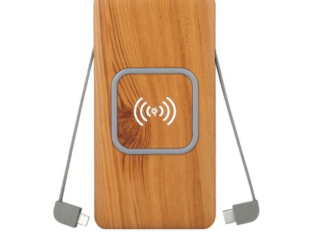 Wireless Power Bank Bamboo Fashion