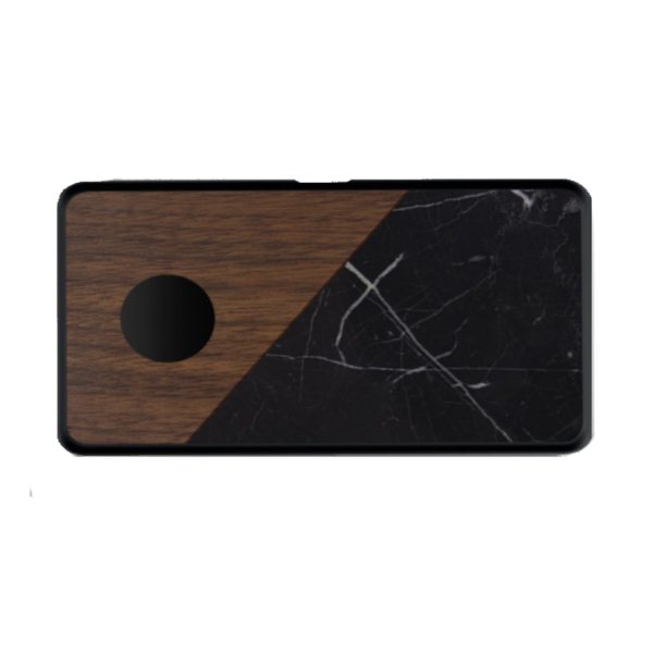 LuxeTech Dual Wireless Pad - Walnut   Black Marble (Obsolete) Fashion