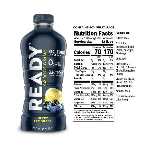 Ready Nutrition Sports Drink - 28oz Hot on Sale