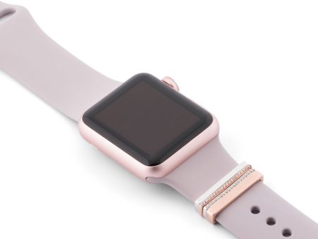 engravable rose gold glam stack™ • Apple Watch & Fitbit band accessory Hot on Sale