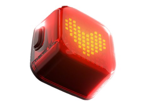 XOSS Nebula Smart Bike Tail Light, USB Rechargeable LED Bike Rear Light with Brake Sensor, Waterproof Bike Lights with Customized Patterns & Team Up with The Same Frequency Function for Night Riding Fashion