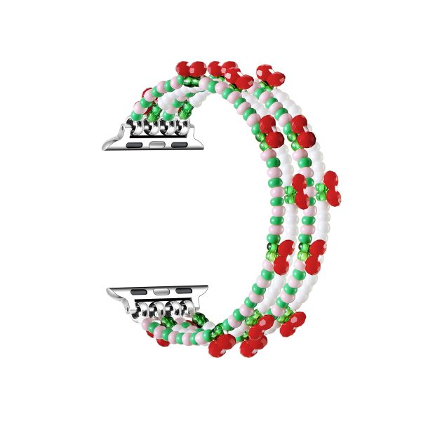 Cherry Beaded Band for Apple Watch Online Hot Sale