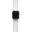 Metallic Silicone Band for Apple Watch Silver - FINAL SALE Fashion