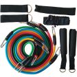 YOUGLE 11pcs set Pull Rope Fitness Exercises Resistance Bands Latex Tubes Pedal Excerciser Body Training Workout Yoga Sale