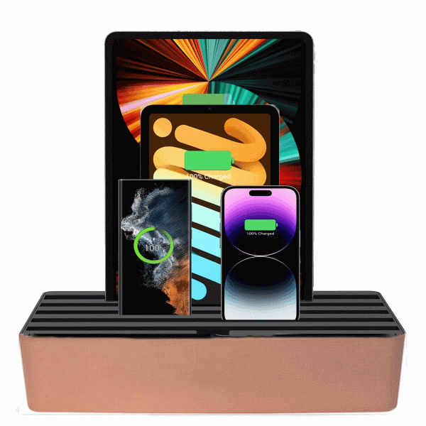 ALLDOCK Classic Family Aluminium Rose Gold & Black Discount